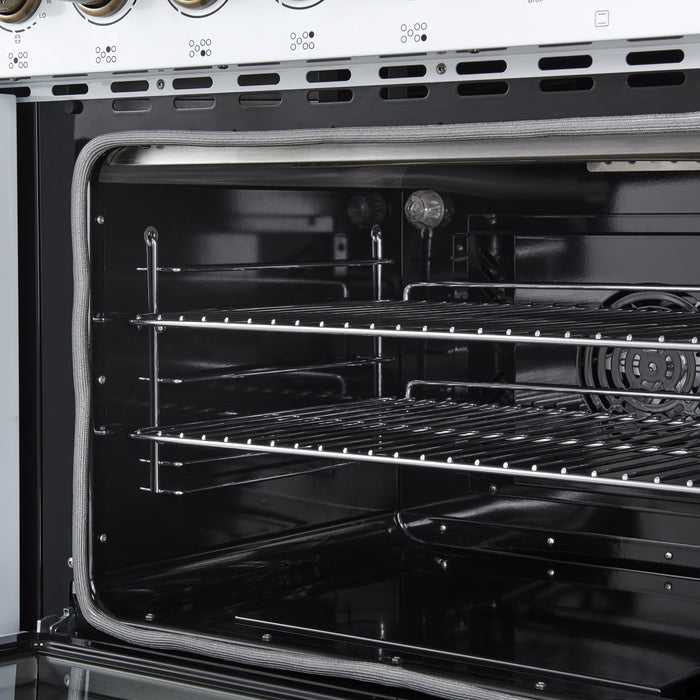 Forno Paolo 48 Inch Freestanding Electric Range in White, 6.7 cu.ft. - FFSEL6011-48WHT