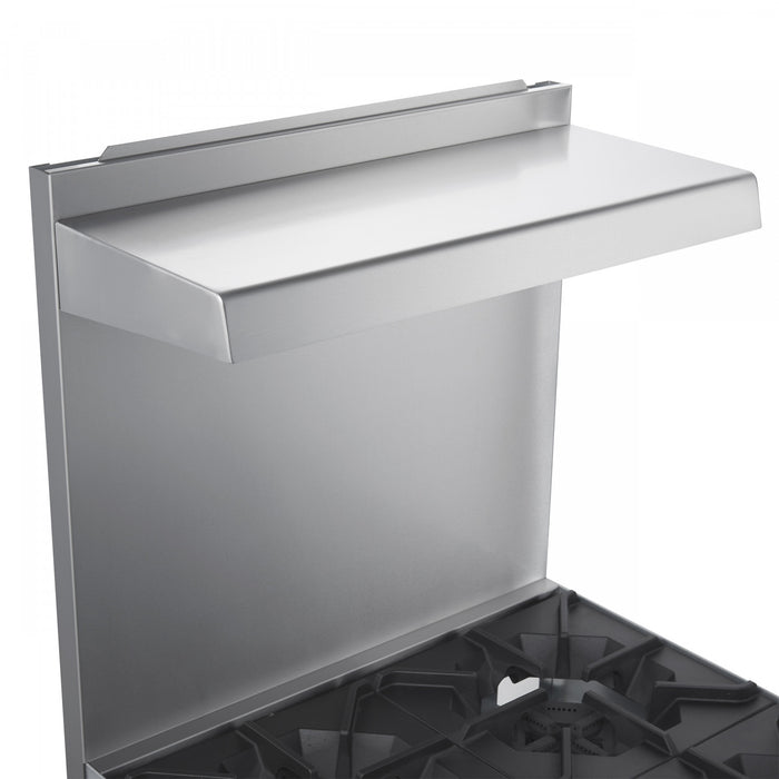 FORNO Commerciale 24 Inch Stainless Steel Gas Range, 4 Burners, 120,000 BTU Total - FCMGR0093-24