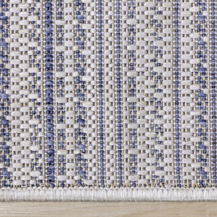 Cabana Textured Stripes Outdoor Area Rug - 5'3\" x 7'7\"