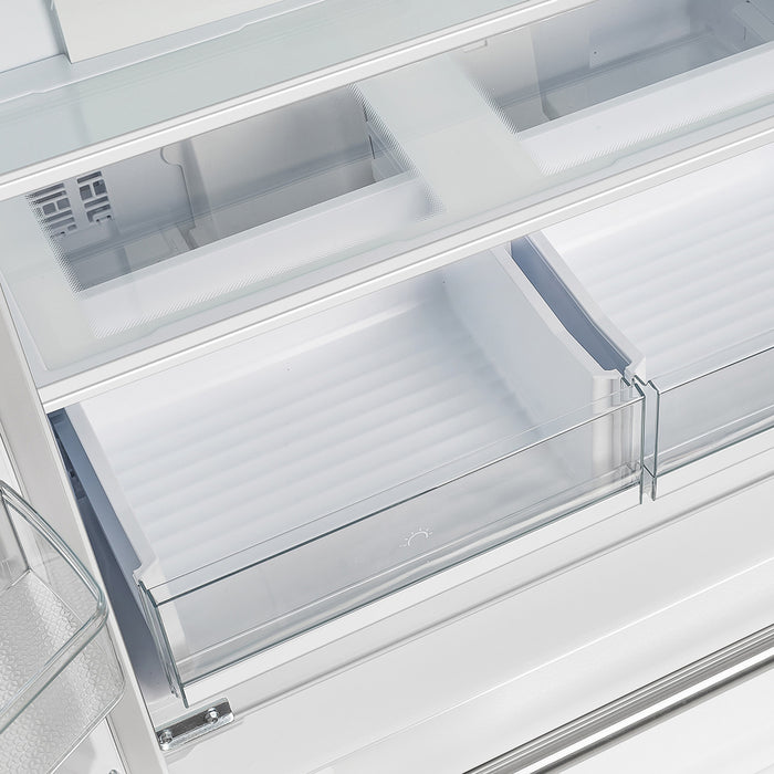 Forno Espresso Moena 36-inch French Door Refrigerator in White, 19.2 cu.ft. - FFRBI1820-36WHT