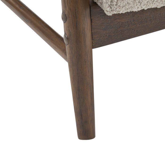 Harper Compact Seating Fabric Modern Loveseat,Almond