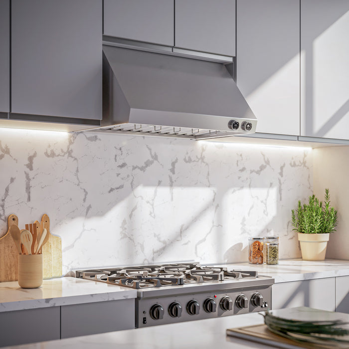 Forno Biagio 36-Inch Wall Mounted Range Hood, Stainless Steel- FRHWM5009-36
