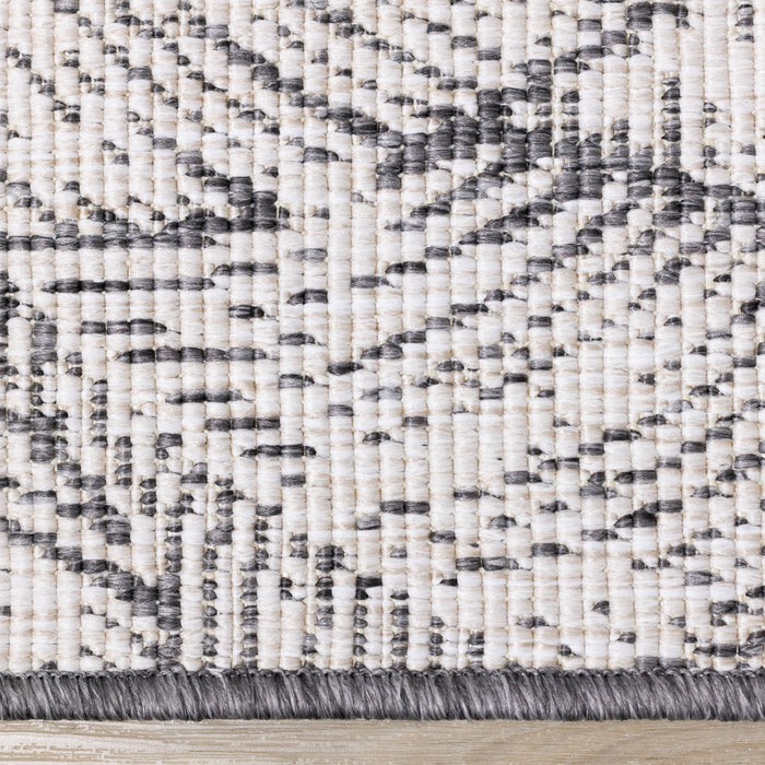 Brooke Leaf Pattern Outdoor Area Rug - 7'10\" x 11'2\"