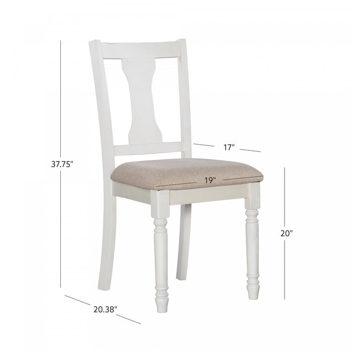 Willow White Fabric Accent Dining Chair - Set of 2