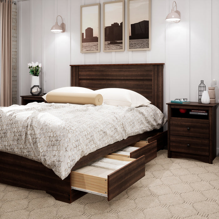 Queen Flat Panel Headboard - Espresso