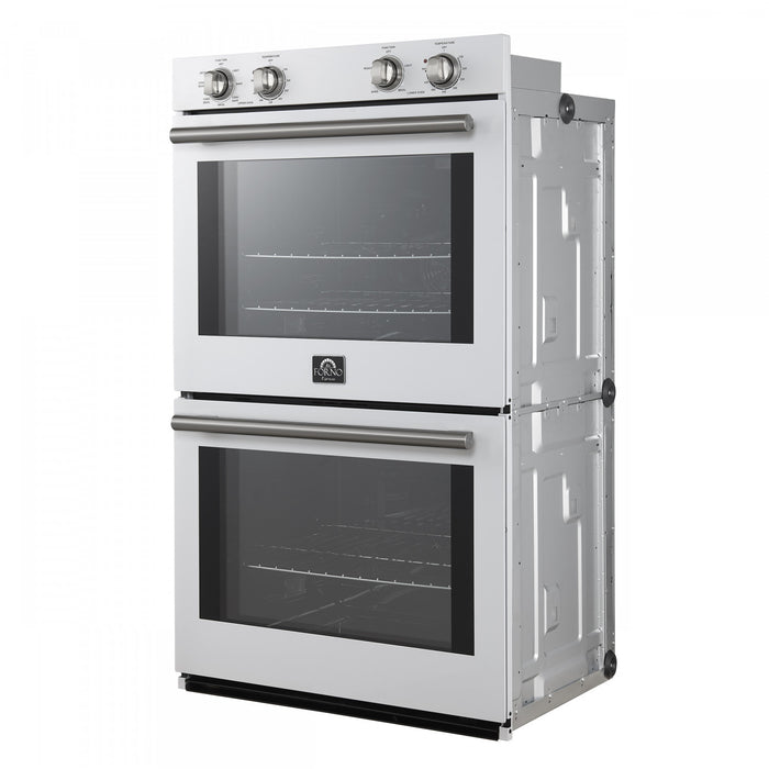 Forno Vomero 30 Inch Electric Double Wall Oven in White, 5 cu. ft. Convection Oven - FBOEL1324-30WHT