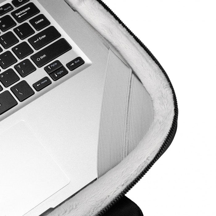 Swissdigital Bolligen 14\" Laptop Sleeve Bag – USB Charging, Water-Repellent, Add-A-Bag System, Padded Protection, Travel