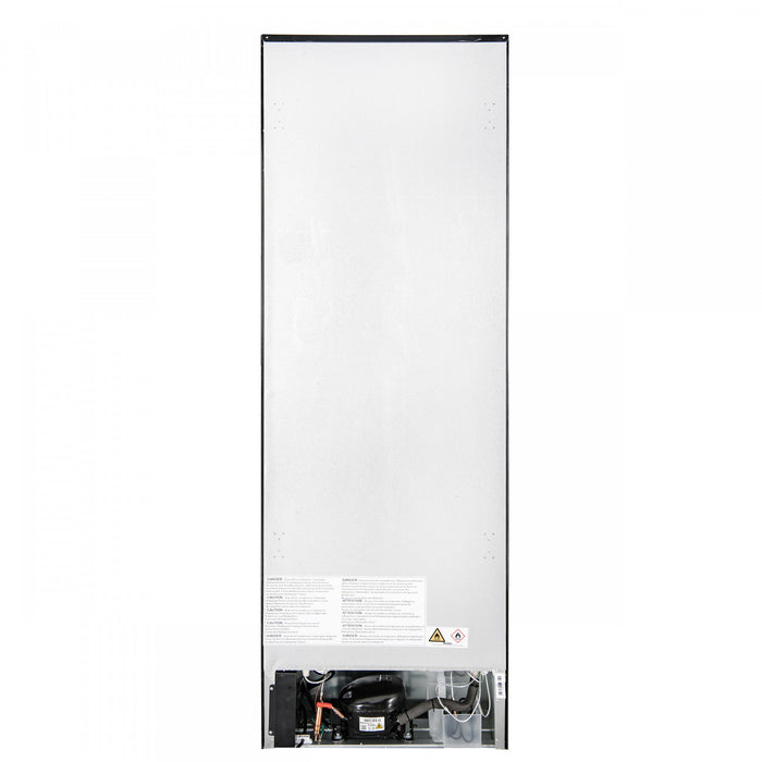 Forno Custodia 24\" Bottom Freezer, 10.3 cu.ft., Right Swing, Total No frost, Black - FFFFD1766-24BLK-RS Refrigerator
