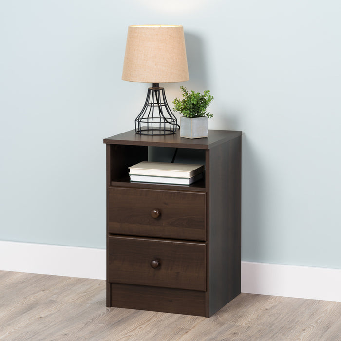 Astrid 2-Drawer Nightstand - Espresso