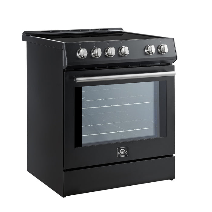 Forno Leonardo Espresso 30\" Slide-In Induction Range, Black -FFSIN0982-30BLK