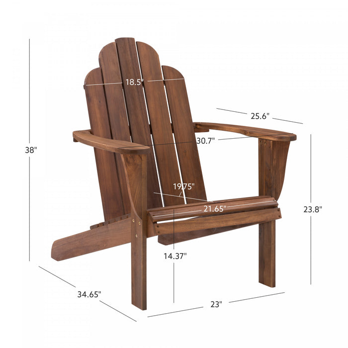 Adirondack Patio Chair - Brown