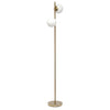 Liam Modern 2 Light Floor Lamp, Gold, 66"H | Liam Lampadaire moderne a 2 lumieres, Or, 66 po H