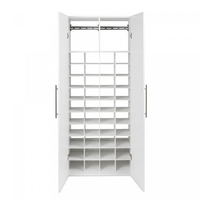 Hangups 40-shoe Cubby Storage Cabinet - White