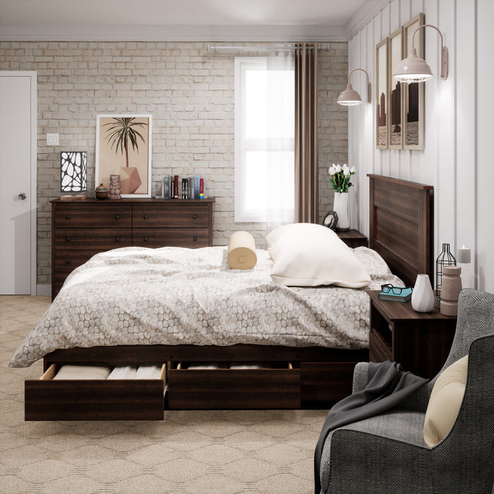 Queen Flat Panel Headboard - Espresso