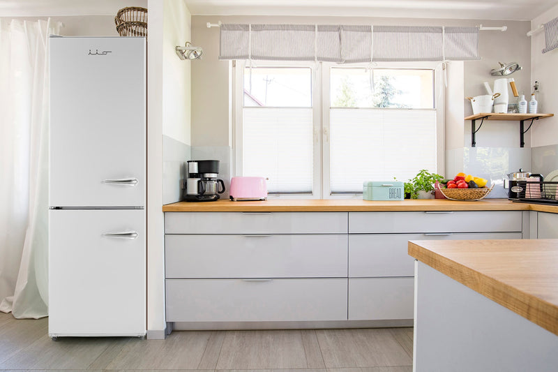 iio 11 Cu. Ft. Bottom-Freezer Retro Refrigerator - ALBR1372WW-L