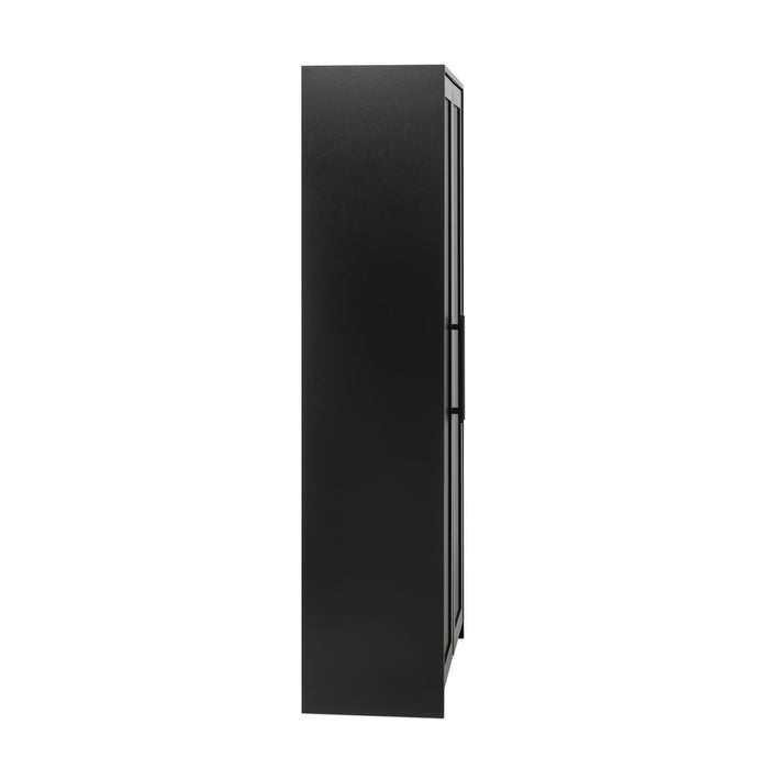 Elite Premium Home Storage Cabinet with 5 Shelves - Black
