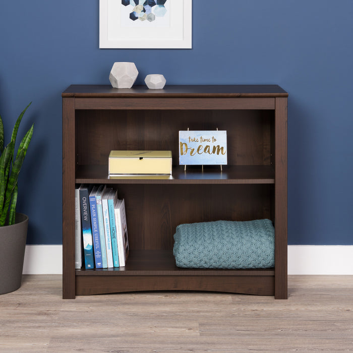 Two-Shelf Bookcase - Espresso