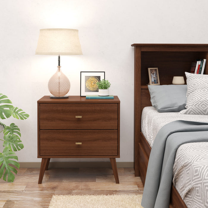 Milo 2-Drawer Nightstand - Cherry