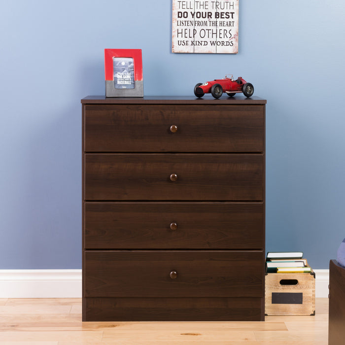Astrid 4-Drawer Dresser - Espresso