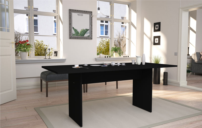 Manhattan Comfort Nomad 67.91\" Modern Dining Table - Black