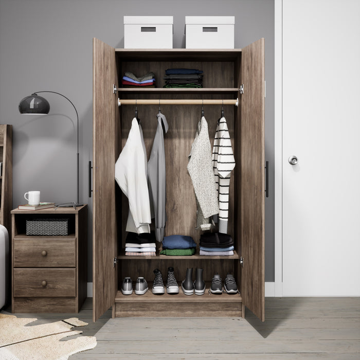 Elite 32\" Wardrobe Cabinet - Drifted Grey