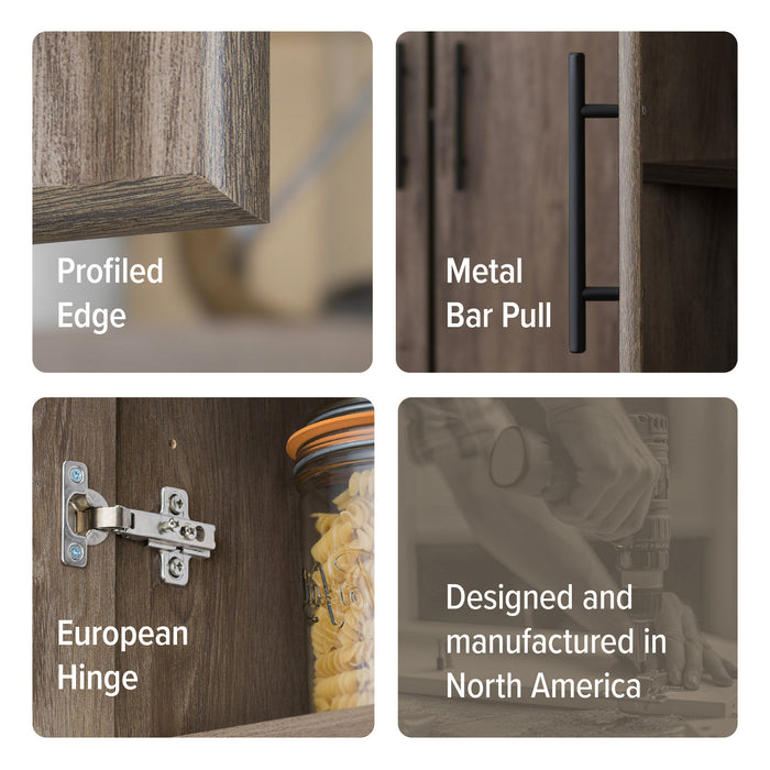 Elite 32\" Storage Cabinet - Drifted Grey