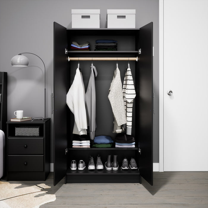 Elite 32\" Wardrobe Cabinet - Black