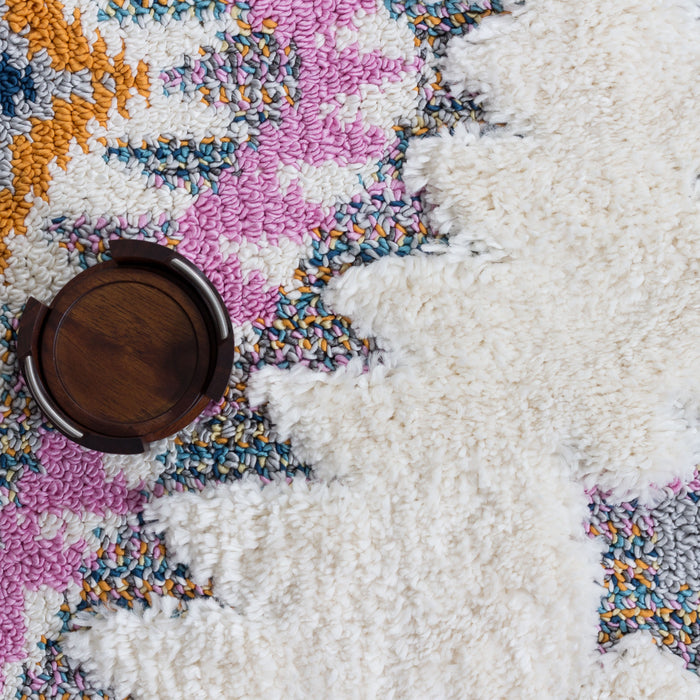 Lola Diamond Shag Area Rug - 2'7\" x 8'