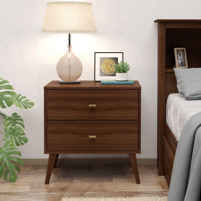 Milo 2-Drawer Nightstand - Cherry