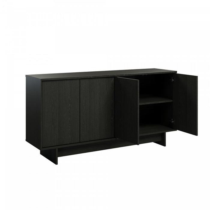 Prepac Finnley Buffet Sideboard - Black Oak