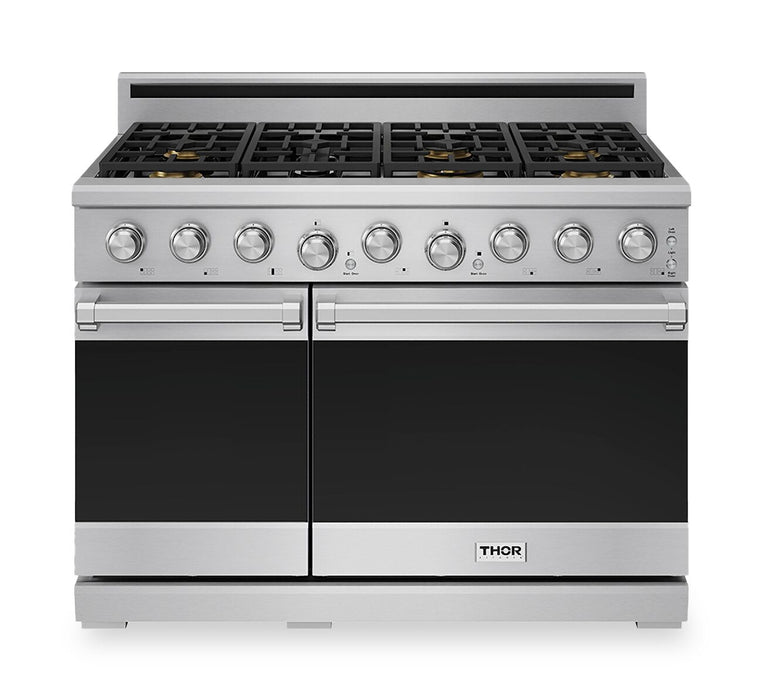 Thor Kitchen X Series 7.6 Cu. Ft. Freestanding Double Oven Gas Range – Stainless Steel - XRG48E 