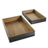 Wood 16\"/18\" Tray - Set of 2