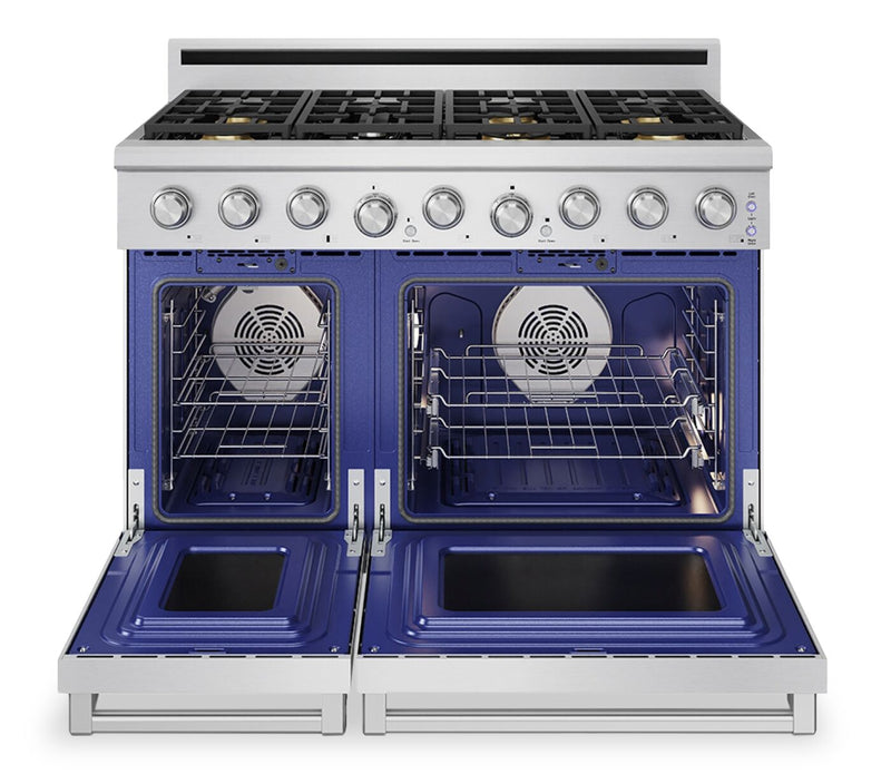 Thor Kitchen X Series 7.6 Cu. Ft. Freestanding Double Oven Gas Range – Stainless Steel - XRG48E 
