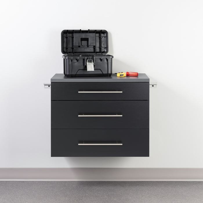 Hangups 3-Drawer Base Storage Cabinet - Black