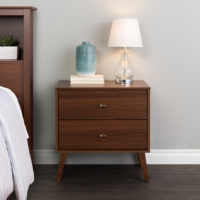 Milo 2-Drawer Nightstand - Cherry