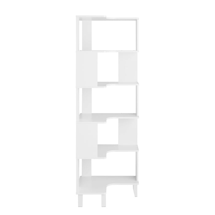 Prepac Nordik Corner Bookcase - White
