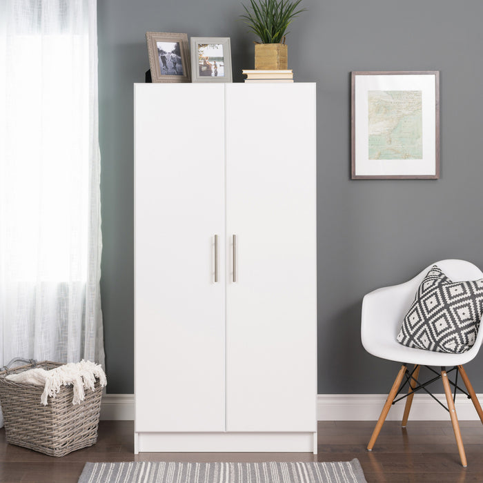 Elite 32\" Wardrobe Cabinet - White
