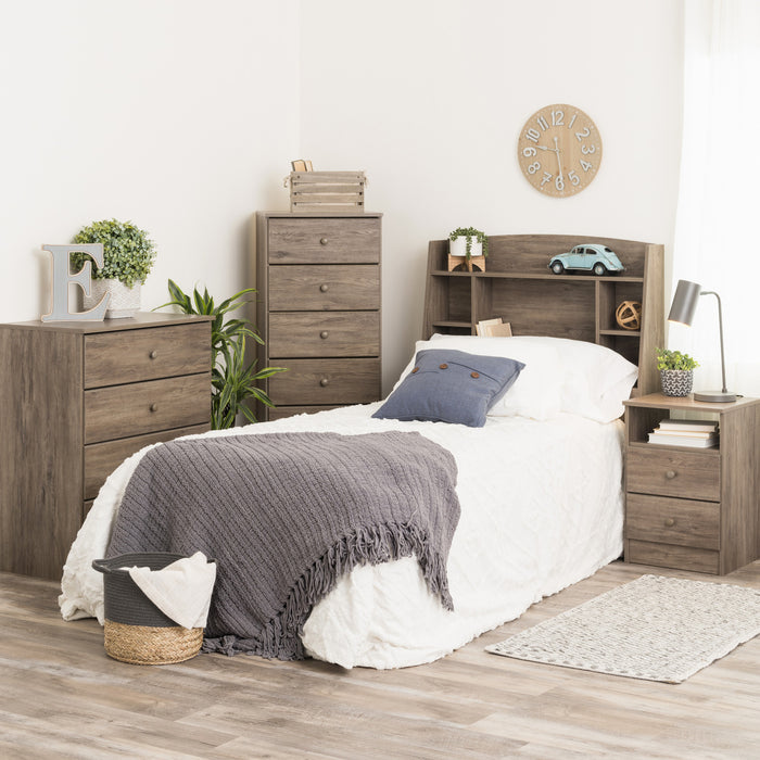 Astrid 6-Drawer Tall Chest - Drifted Grey