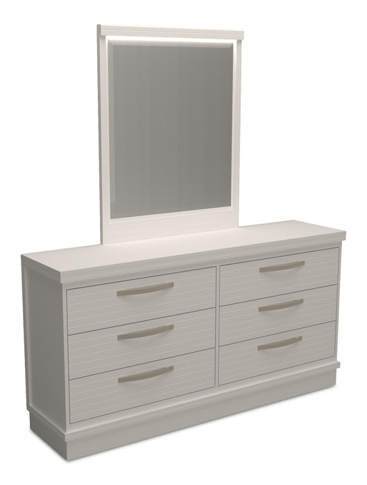 Alpine Bedroom Dresser Mirror, Made in Canada – White