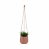 Ceramic 6\" Hanging Planter - Dusty Rose