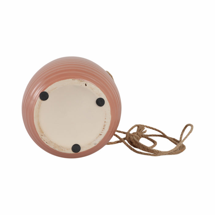 Ceramic 6\" Hanging Planter - Dusty Rose