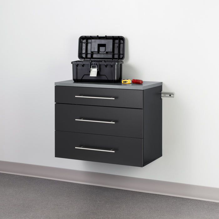 Hangups 3-Drawer Base Storage Cabinet - Black