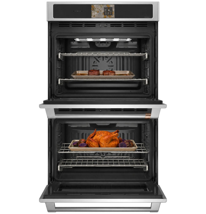 CAFÉ Professional Series 30\" Smart Built-In Convection Double Wall Oven – Stainless Steel - CTD90DP2ZS1