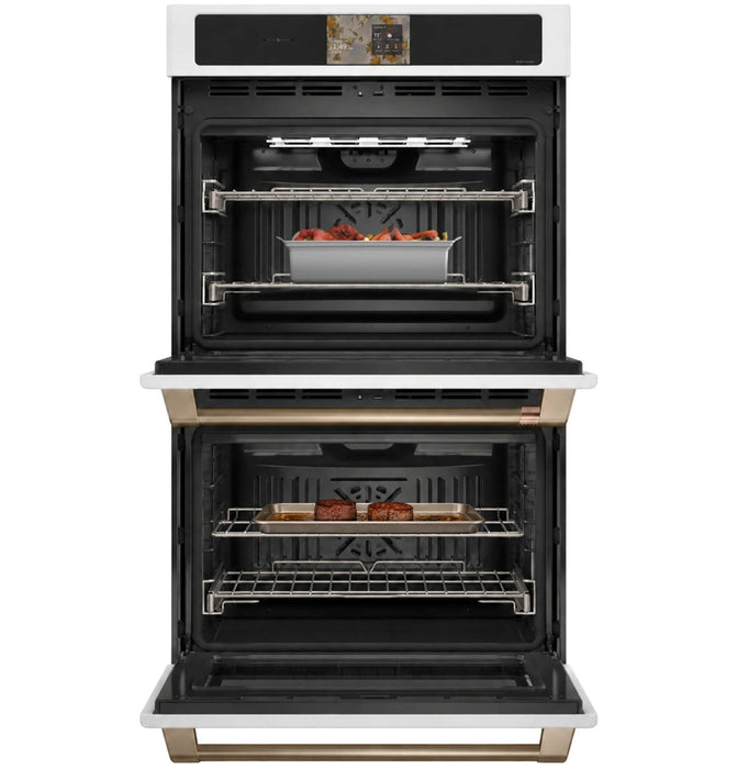 CAFÉ Professional Series 30\" Smart Built-In Convection Double Wall Oven – Matte White - CTD90DP4ZW2