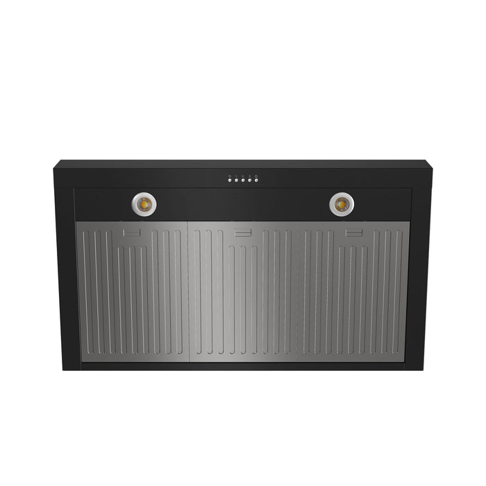 Thor Kitchen 36” Professional Wall Mount Pyramid Range Hood - Black - TRH36PB
