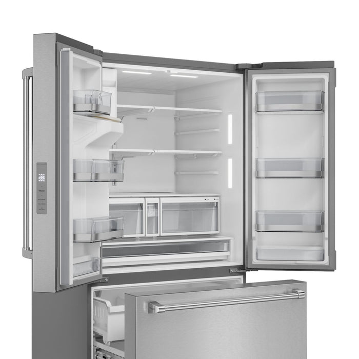 Thor Kitchen 36” 28.9 Cu. Ft. French Door Refrigerator – Fingerprint Resistant Stainless Steel - TRF3628FFD 
