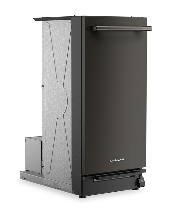 KitchenAid 15” Built-In Trash Compactor with Built-In Odour Management – Black Ore - KTTP515TBE