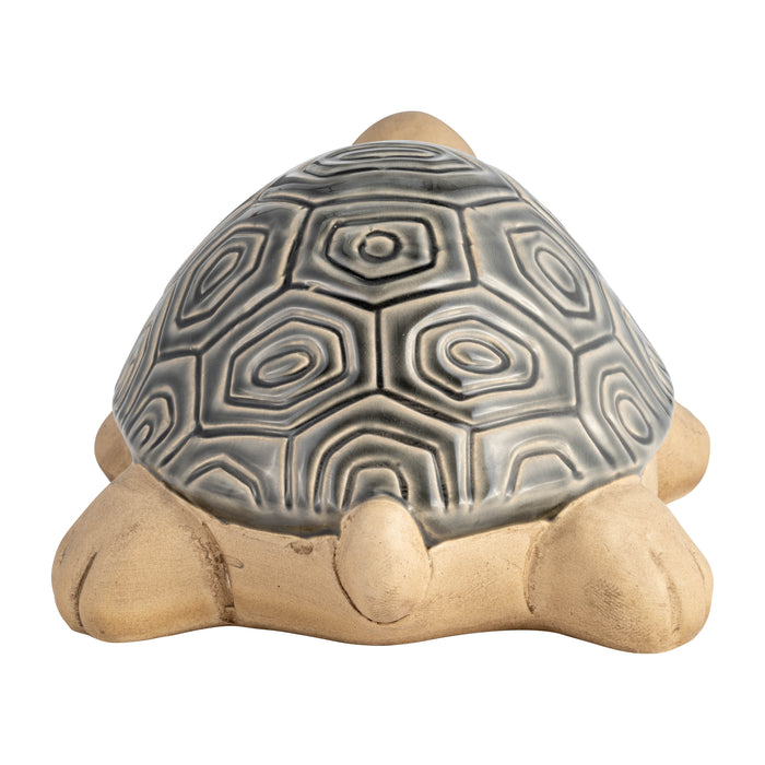 Ceramic 13\" Tortoise - Grey