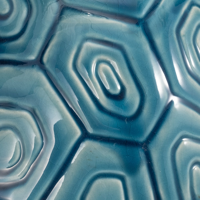 Ceramic 13\" Tortoise - Turquoise