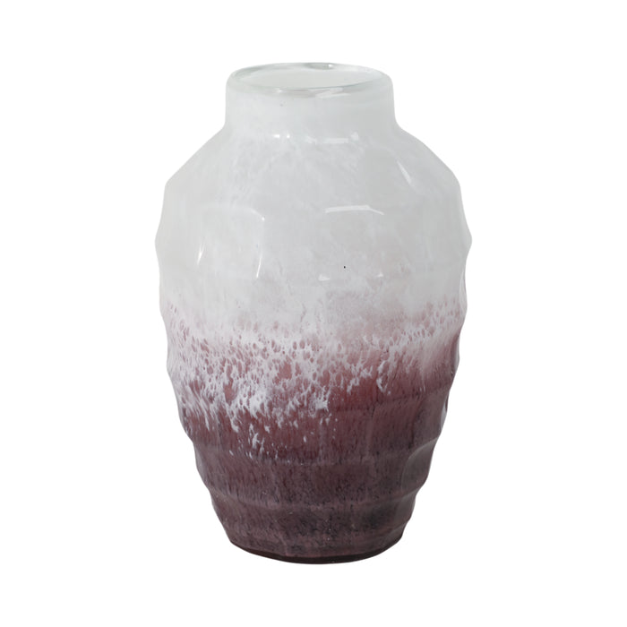 Blush Pink 12\" Glass Vase